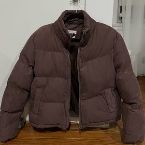 Urban Outfitters Native Youth Brown Puffer